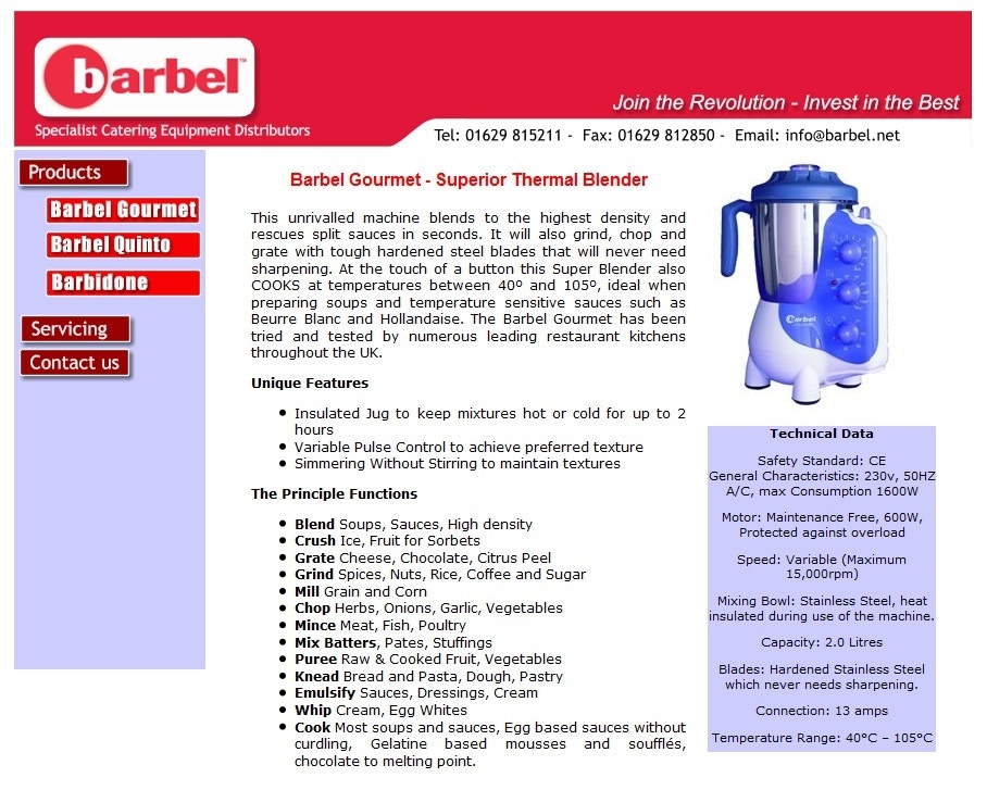Barbel Specialist Catering Equipment