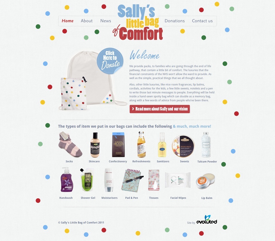 Sallys Little Bag of Comfort