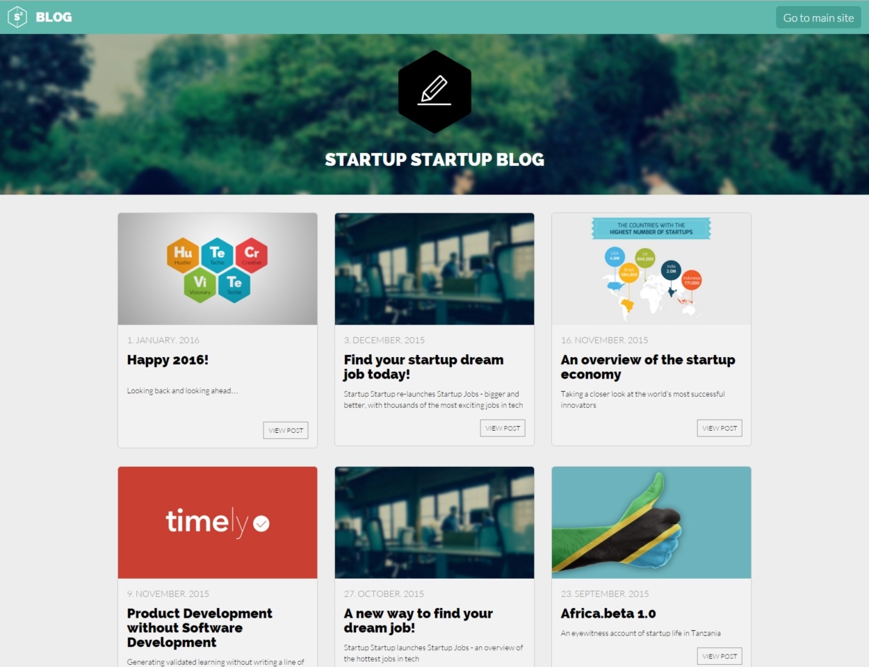 Startup Startup Blog